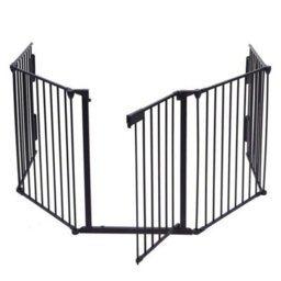 Baby Safety Fence Hearth Fire Gate Metal Bbq Pet Dog Cat Playpen - thumbnail 3