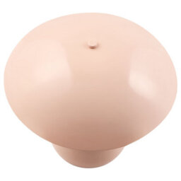 Beliani Pastel Pink Mushroom-Style Table Lamp With Iron Base, 30 Cm Height - thumbnail 3