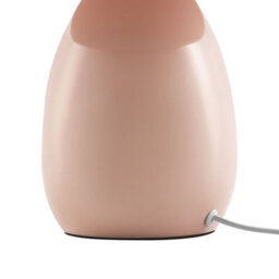 Beliani Pastel Pink Mushroom-Style Table Lamp With Iron Base, 30 Cm Height - thumbnail 6