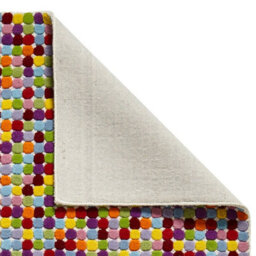 Multi Wool Funky Handmade Modern Easy To Clean Dotted Geometric Diningroom Bedroom And Living Room Rug-150Cm X 230Cm - thumbnail 6