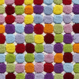 Multi Wool Funky Handmade Modern Easy To Clean Dotted Geometric Diningroom Bedroom And Living Room Rug-150Cm X 230Cm - thumbnail 3
