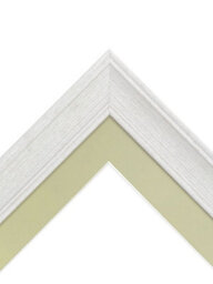 Frames By Post Scandi Limed White Frame With Light Grey Mount For Image Size A3 - thumbnail 5
