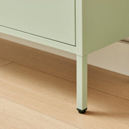 Furniturebox Uk Eira Green Metal Storage Shoe Cabinet - thumbnail 6
