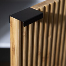 Nöa & Nani Noa & Nani Large Sideboard With Bamboo Style Doors In Grey Rokstorp - thumbnail 4