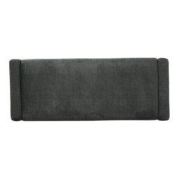 Living And Home Grey Velvet Upholstered Bed End Bench Hallway Bench W 1180 X D 460 X H 425 mm - thumbnail 4