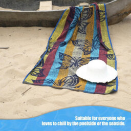 Geezy Beach Towel Cotton Polyester Lightweight Quickdry Sports Summer Super Absorbent - thumbnail 7