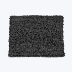 Allure Bath Fashions Jumbo Bobble Bath Mat - Non Slip, Luxury Deep Pile Bath Rug - Charcoal Grey