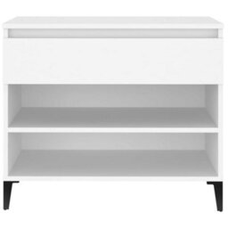 Berkfield Shoe Cabinet White 70X36X60 Cm Engineered Wood - thumbnail 7