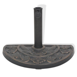 Walplus Parasol Base Resin Half Round Bronze 9 Kg - thumbnail 2