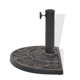 Walplus Parasol Base Resin Half Round Bronze 9 Kg - thumbnail 4