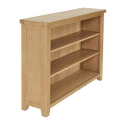 The Furniture Market Cheshire Whitewash Oak Wide Low Bookcase - thumbnail 5