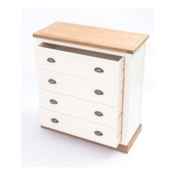 Cabinet Bits Tropea 4 Drawer Chest Of Drawers Brass Cup Handle - thumbnail 4