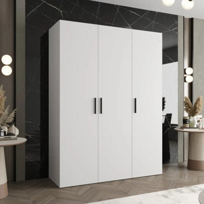 Arte Bari I Hinged Door Wardrobe 150Cm In White - Sleek, Soft-Close Storage For Light-Filled Bedrooms - image 1