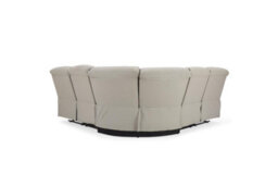 Home Detail Benton Corner Electric Recliner Sofa, Light Grey Faux Leather - thumbnail 5
