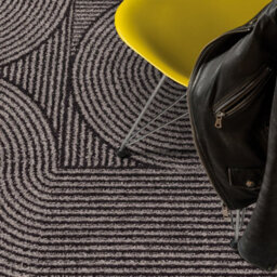 Charcoal Abstract Funky Modern Easy To Clean Geometric Rug For Diningroom-80Cm X 150Cm - thumbnail 2