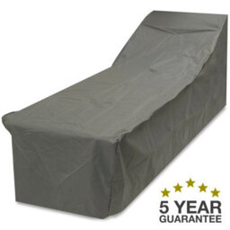 Oxbridge Grey Sun Bed/sun Lounger Waterproof Outdoor Garden Furniture Cover - thumbnail 2