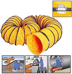 Airtech-Uk Pvc Ducting Flexible 12 Inches/ 300mm For Portable Fan Air Transfer Hose 5 Meters Long Heavy Duty, Fire Retardant - thumbnail 8