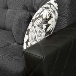 Sliding Wardrobes 4 u LTD Chenchan Fabric Storage 2 Seater Sofa Bed Available In 2 Color -  Black/grey 2Seater - thumbnail 4