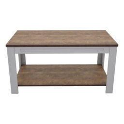 Avf  90Cm X 50Cm Whitesands Coffee Table (Satin Grey & Wood) - thumbnail 4