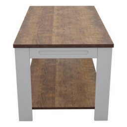 Avf  90Cm X 50Cm Whitesands Coffee Table (Satin Grey & Wood) - thumbnail 3