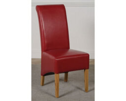 That's Furniture Montana Burgundy Leather Dining Chairs For Dining Room Or Kitchen