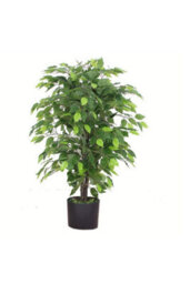 Dyzi Artificial Ficus Tree Natural Trunk 90Cm Indoor Plant