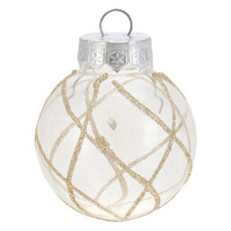 Living And Home 30-Piece Set Of Champagne Christmas Ball Christmas Tree Decorations 6Cm Diameter X 8Cm Height - thumbnail 8