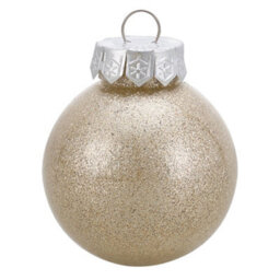 Living And Home 30-Piece Set Of Champagne Christmas Ball Christmas Tree Decorations 6Cm Diameter X 8Cm Height - thumbnail 5