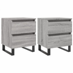 Berkfield Elegant Bedside Cabinets 2 Pcs Grey Sonoma 40X35X50 Cm Engineered Wood - thumbnail 1