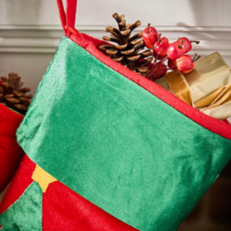 Dibor Velvet Penguin Xmas Christmas Gift Bag Christmas Stocking For Kids - thumbnail 4