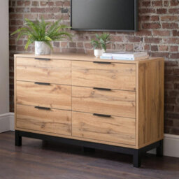 Oakham Premium Kora 6 Drawer Wide Chest - Oak - thumbnail 3