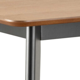 Wyld Haus Krakow Rectangular Bar Dining Set - Natural Oak Effect And Black, Table And 2 Stools - thumbnail 5