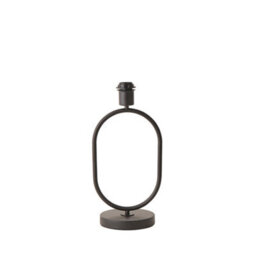 Valuelights Antonia Matte Black Metal Oval Stem Table Lamp Base - thumbnail 6