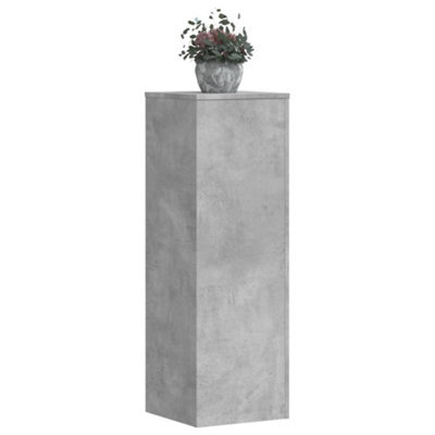 Walplus Plant Stands 2 Pcs Concrete Grey 33X33X100 Cm Engineered Wood - image 1