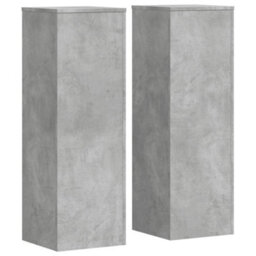 Walplus Plant Stands 2 Pcs Concrete Grey 33X33X100 Cm Engineered Wood - thumbnail 2