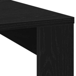 Berkfield Black Oak Coffee Table - 100X100X35 Cm Made From Engineered Wood - thumbnail 8