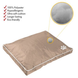 istyle mode Super Soft Cosy Beige Large Dog Beds Cushion Water Resistant Mattresses Washable Zipped Cover With Cushion - thumbnail 6