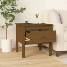 Walplus Side Tables 2 Pcs Honey Brown 50X50X49 Cm Solid Wood Pine - thumbnail 5
