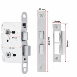 UAP Limited Uap Scimitar Lever On Rose Door Handles Pair Complete Bathroom Set In Metal Grey - thumbnail 8