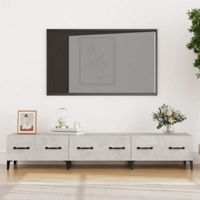 Berkfield Tv Cabinet Concrete Grey 150X34,5X30 Cm Engineered Wood - image 1