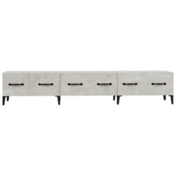 Berkfield Tv Cabinet Concrete Grey 150X34,5X30 Cm Engineered Wood - thumbnail 7