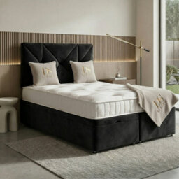 DS Living Eclipse Black Ottoman Bed - Divan Bed Frame