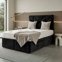 DS Living Eclipse Black Ottoman Bed - Divan Bed Frame - thumbnail 4