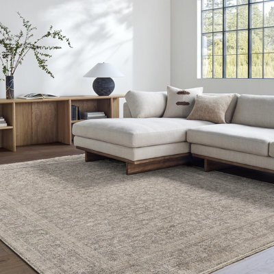Livabliss Galey Alix Maria Elena-Vintage Ivory Brown Traditional Vintage Boho Fringe Living Dining Bedroom Rug 66 X 115 Cm Easy Care - image 1