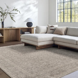Livabliss Galey Alix Maria Elena-Vintage Ivory Brown Traditional Vintage Boho Fringe Living Dining Bedroom Rug 66 X 115 Cm Easy Care - thumbnail 1