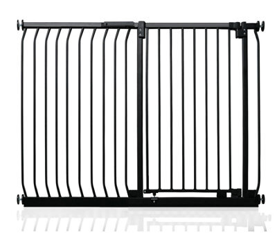 Safetots Extra Tall Elite Safety Gate, 125Cm - 134Cm, Matt Black, Extra Tall 96.8Cm In Height, Pressure Fit Stair Gate - image 1