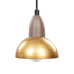 Wyld and Coco Lumina Brass 3-Light Hanging Pendant Lamp With Iron Base, Warm White, 30Cm Diameter, 110Cm Drop - thumbnail 6