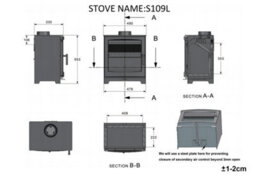 Sundaze 8Kw Woodburning Stove Log Burner Heating Fireplace Defra Approved Eco Design - thumbnail 7
