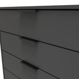 Osaka 5 Drawer Chest Of Drawers In Graphite (Ready Assembled) - thumbnail 4
