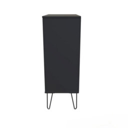 Osaka 5 Drawer Chest Of Drawers In Graphite (Ready Assembled) - thumbnail 2